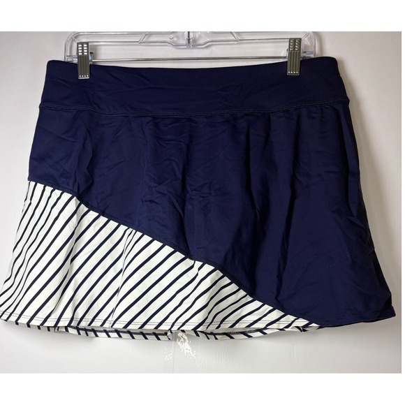 Southern Tide Pants - Southern Tide Women's Kaitlyn Athletic Skort Navy White Striped Sz Lg